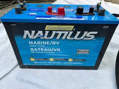 Offering a deep cycle battery and 60 watt solar panel system. The system was used at an off-grid cam...