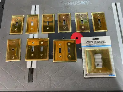 SOLID BRASS Wallplate Switch Covers, View more