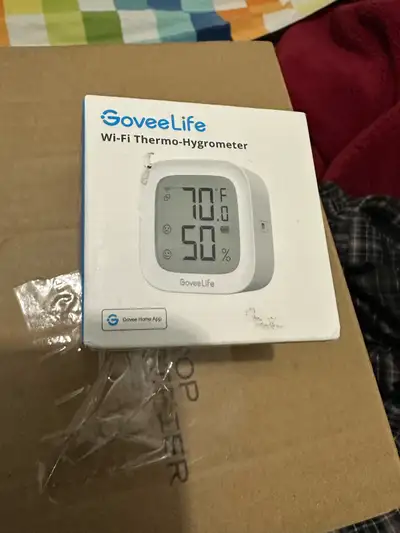 I'm selling a GoveeLife Wi-Fi Thermo-Hygrometer! It features: - Calibration - E-Ink Display - Free E...