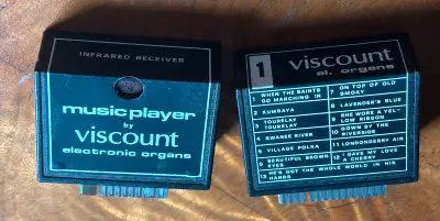 viscount electronic organ music player cartridges x 2-VINTAGE, View more