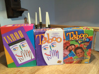 TABOO adulte jeux TABOO kids RARES. jeux bilingues 25 $ chacun