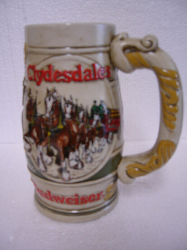 Vintage Budweiser CLYDESDALES Ceramic Beer Stein in Arts & Collectibles in Dartmouth - Image 2