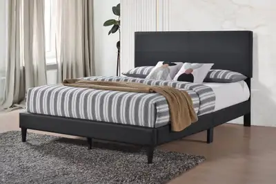 Double = 239 QUEEN = 249 King = 399 A strong Fabrice or leather Platform bed to add an amazing look...