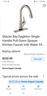 New Glacier Bay Kitchen Faucet