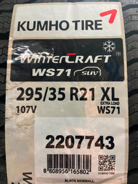 4 Brand New Kumho Wintercraft WS71  295/35R21 XL Winter Tires