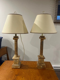 Alabaster Table Lamps / Lampes de table en Alabaster