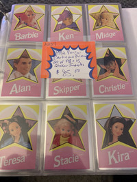 1992 Barbie Complete Panini Card Set + Sticker Inserts Booth 263