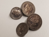 Vintage Sterling Silver Netherland COIN Cufflinks