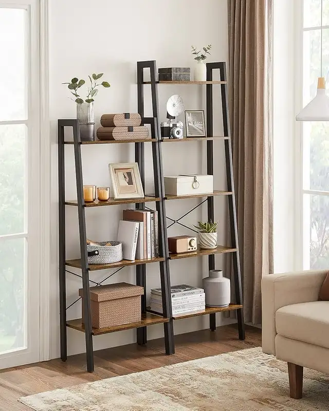 Metal frame Ladder Shelf, 4-Tier Bookshelf, Storage Rack in Bookcases & Shelving Units in Markham / York Region - Image 8