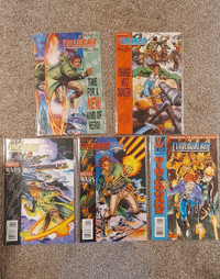 Lot of 5 very high grade Valiant Timewalker comics #1,2,6,7,8