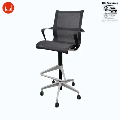 Herman Miller Setu Chair High Stool Work Seating All Mesh K8439, View more