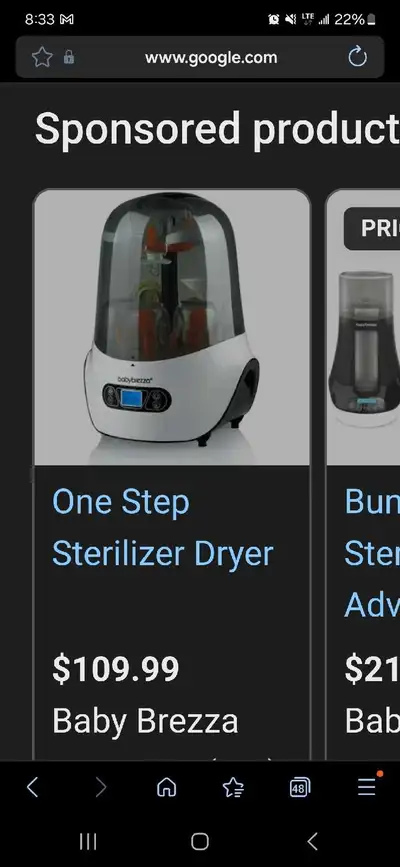 baby brezza bottle sterilizer, View more