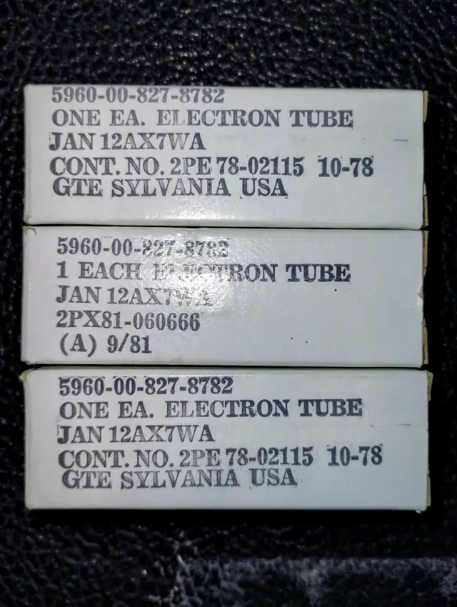 EVH Tone-Three Rare Vintage 1978Jan-12AX7WA-Sylvania Preamp Tube in Amps & Pedals in City of Toronto - Image 3