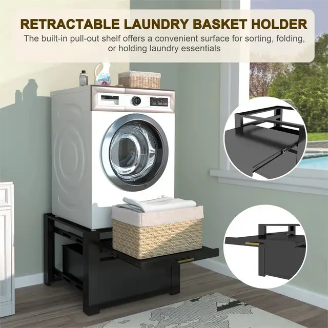 Veikous® Laundry Pedestal Stand - Black NEW IN BOX in Washers & Dryers in Oakville / Halton Region - Image 6