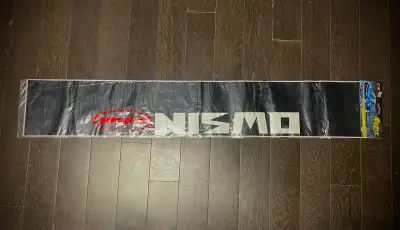 NISMO Nissan Lrg Car Sticker • Carbon Fibre Look • 50” x 8 1/4”, View more