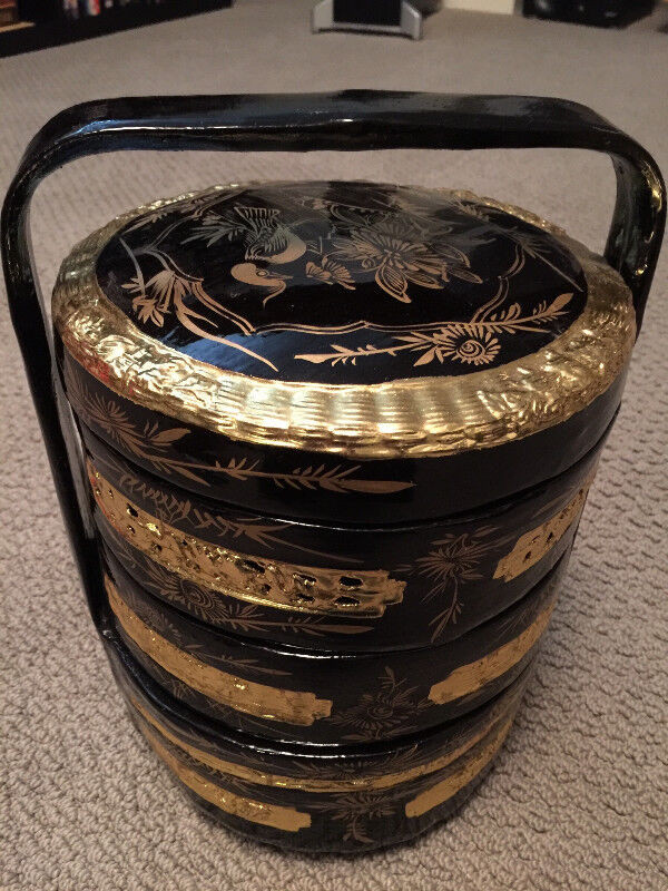 Hand-painted tiffin container in Home Décor & Accents in Edmonton