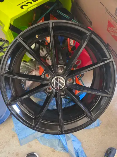 18" black rims off of a 2024 VW GLI. OEM rims. Over $1500 from dealership Only used on vehicle for a...