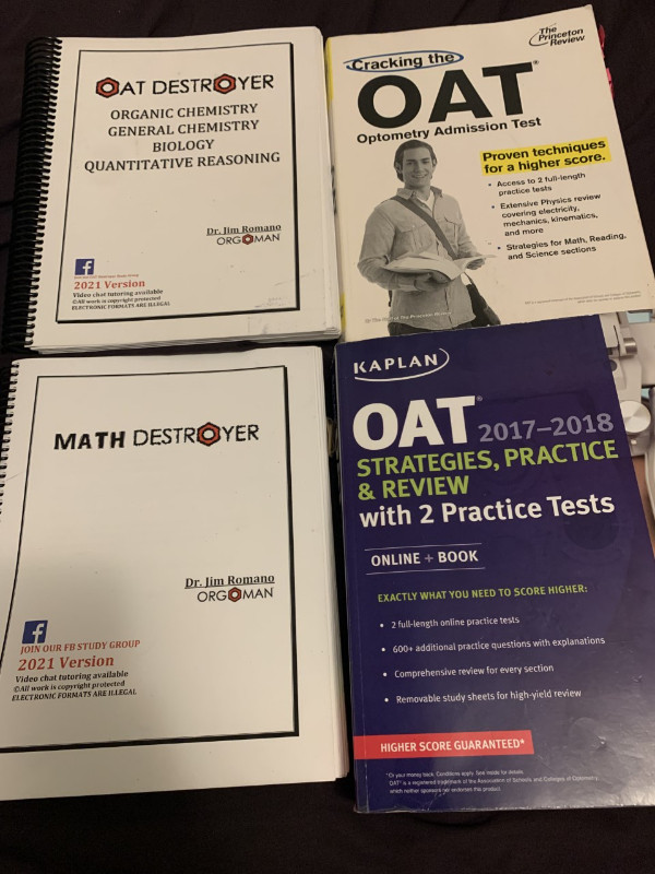 OAT Books - OAT Destroyer, Kaplan Prep, Princeton Review in Textbooks in London