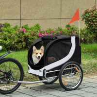 Dog Bike, Trailer Pet Cart, Bicycle Wagon, Travel Cargo, Carrier