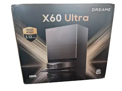*RETAILS FOR $1999.99* Up for sale is a new, open box DREAME X60 Ultra Robot Vacuum and Mop. The box...