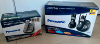 3 Cordless Digital Panasonic Phones with Answering System