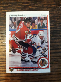 1990-91 Upper Deck Hockey Jeremy Roenick Rookie Card #63