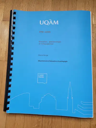 fpe4250 - Éducation, épistémologie et métacognition, View more