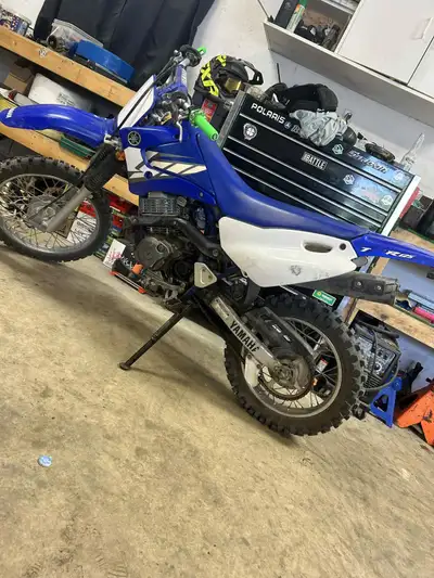 Brand new tires runs great in good shape for its year trade for smaller dirt bike 70-110cc or 70-200...