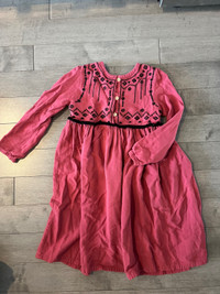 Robe manches longues fille taille 6 ans