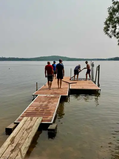 Fendock Truss dock - 24' x 6' w, 16' x 6' w,  8' x 4 ramp, View more