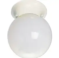 10 pc.  White ceiling Glass Globes light $9.99 each