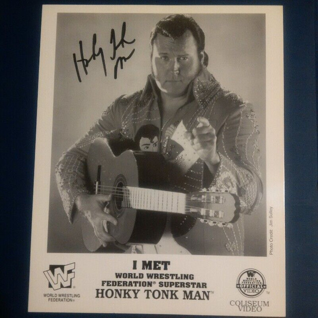 Honky Tonk Man signed WWF wrestling 8 x 10 photo in Arts & Collectibles in Peterborough
