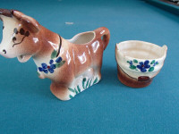 McMaster Pottery COW  Cream and Sugar