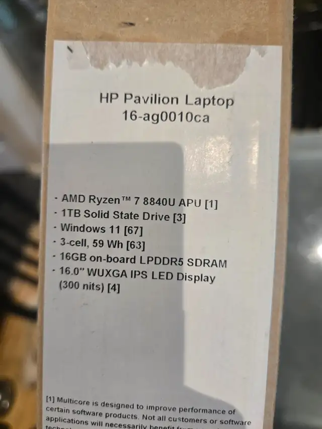 HP Laptop – Good Everyday 16 Laptop AMD Ryzen 7 16GB/1TB SSD in Laptops in Mississauga / Peel Region - Image 4