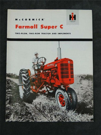 OLD FARM TRACTOR & IMPLEMENT BROCHURES IHC CASE JD AC MM MH MF