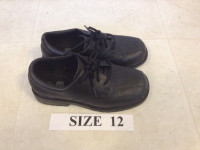 Toddler Size 12  and Size 1 Black Dress Shoes