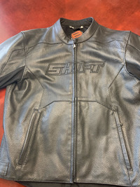 Mens Shift Perforated leather Motorcycle jacket