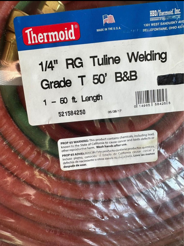 Thermoid 1/4" RG Tuline oxy-fuel hose in Other in Calgary - Image 3