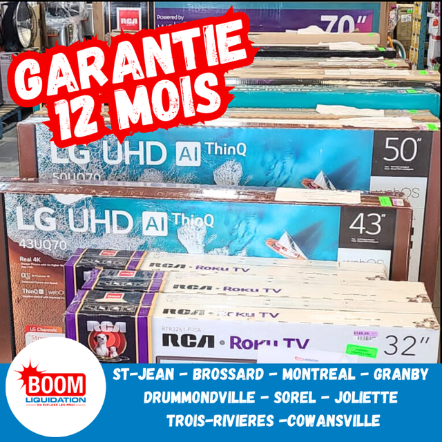 LIQUIDATION DE TELEVISION - PRIX IMBATTABLES in TVs in Trois-Rivières - Image 2