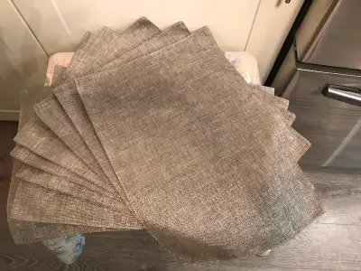 Set of 8 pier 1 imports placemats table mats tablemats. Made from fabric. In excellent condition wit...