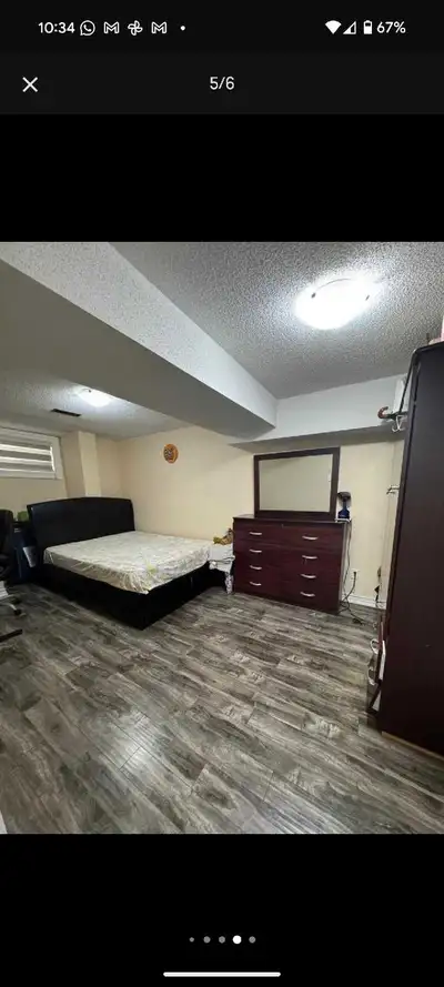 **Available from November 01** **$50 extra for 2 cars parking** Furnished Legal Basement for Rent wi...