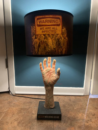 AMC Walking Dead Table Lamp Light Realistic Zombie Hand w/ Shade