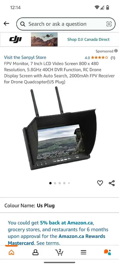 AUTOMATION: FPV receiver monitor built in dual receivers automatically achieve the best reception au...