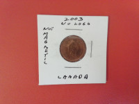 Canada 2003      Not magnetic pennies