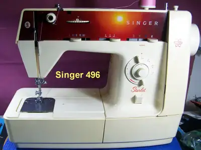 SINGER STARLET 496 SEWING MACHINE RARE FREE ARM COMPACT, View more