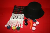 Snowman Top Hat And Accessories $5.00