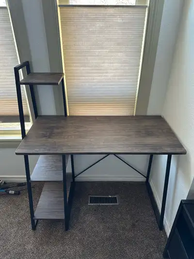 Desk with Shelves, View more