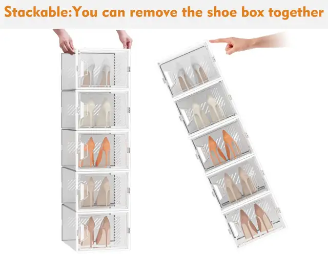 Shoe Storage X-Large Shoe Organizer Shoe Box with Magnetic Door, in Storage & Organization in London - Image 6