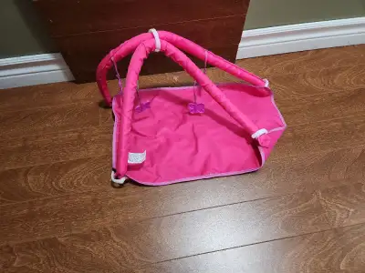 Baby doll playpen, carrier and playmat