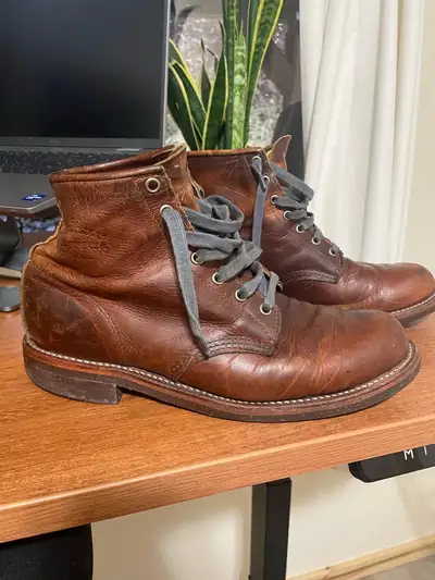 Chippewa Leather Boots Men Sz 10.5